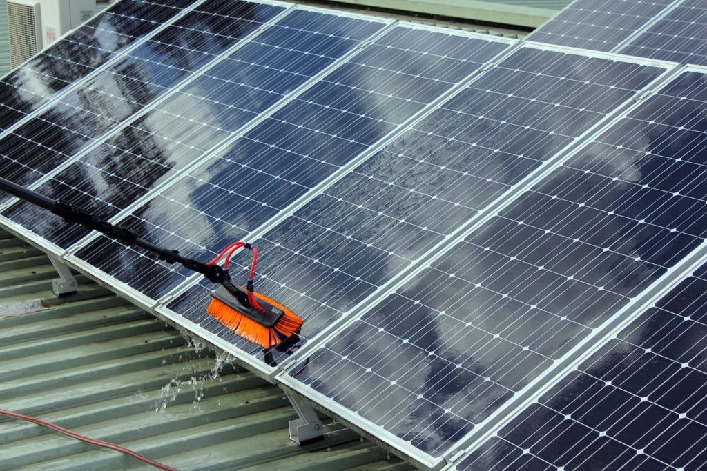 solar panel clean